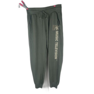 Olive Green MTV Sweatpants Woman's Medium Joggers Casual Pants